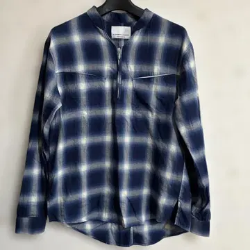 STUDIOUS 별주 NUMBER NINE 옴브레 체크 긴팔 셔츠