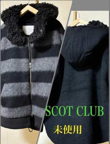 일본제 39800엔 미사용 SCOTCLUB 이소재 보아 후드 보더 블루종