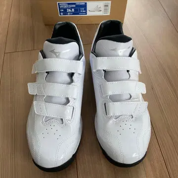 미즈노 트레이닝 슈즈 야구 화이트 26cm 트레이닝화