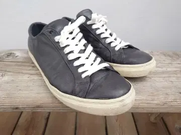 Filippa K 블랙 네이비 가죽 신발 MORGAN 27.5