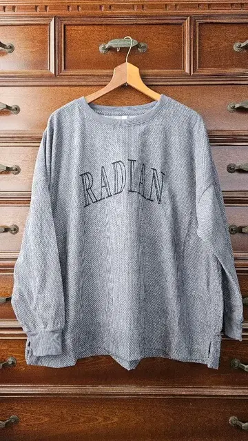 LUPILIEN 로고 그레이 티셔츠 풀오버