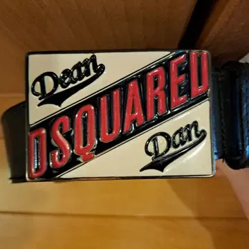 DSQUARED2 블랙 가죽 벨트