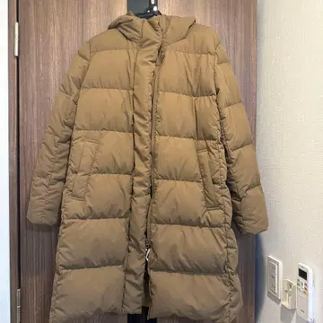 무인양품 롱 다운 코트 브라운 XL