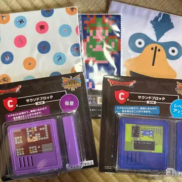 드래곤 퀘스트 복권 C상 사운드 블록 x 2종 F상 멀티 크로스 x 3종