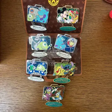 디즈니 핀 배지 6개 세트 바케이션 패키지