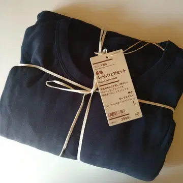 새상품 MUJI 남성용 긴팔 룸웨어 세트 L MUJI