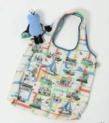 미사용 새상품 니코앤드 [퍼펫 스] 콜라보 봉제 인형 에코백