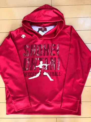 DESCENTE 오타니 쇼헤이 컬렉션 후드티 M 레드 새상품