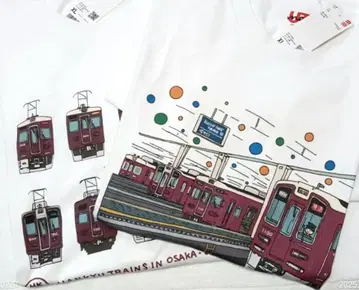 유니클로 우메다 x 한큐 기차 t셔츠 2장 세트 XL 사이즈 한큐 기차