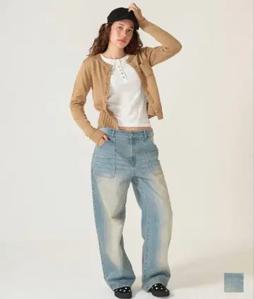 tina:jojun 슈퍼 로우라이즈 스트레이트 데님 팬츠