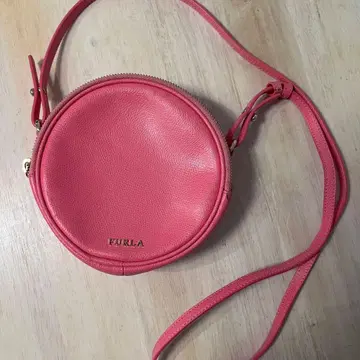 [ FURLA ] 핑크 라운드형 숄더백