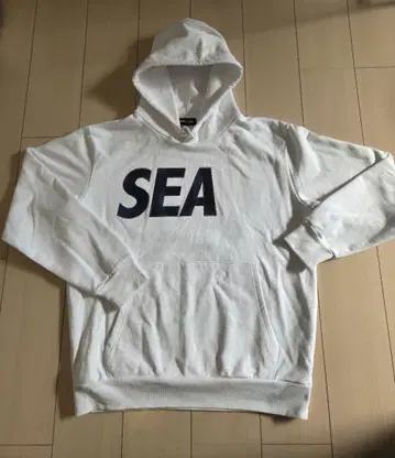WIND AND SEA 한정품 후드티 화이트