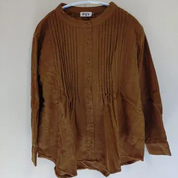 D*g*y 브라운 플리츠 셔츠 긴팔