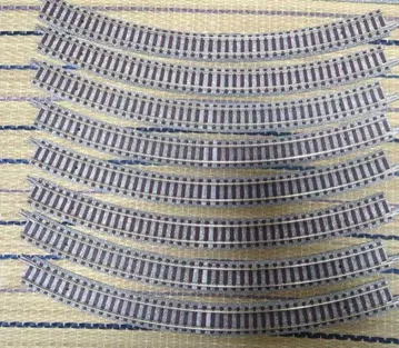 N 게이지 곡선 레일 8개 세트