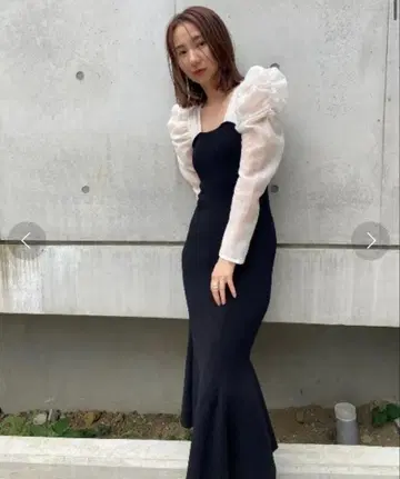 FRAY I.D 머메이드 니트 원피스