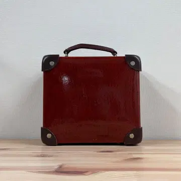 레어 GLOBE-TROTTER 칠기 아타셰 케이스 핸드백