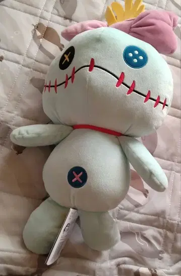 미사용 익명 배송 릴로 & 스티치 L 봉제 인형 스크램프 디즈니 SEGA