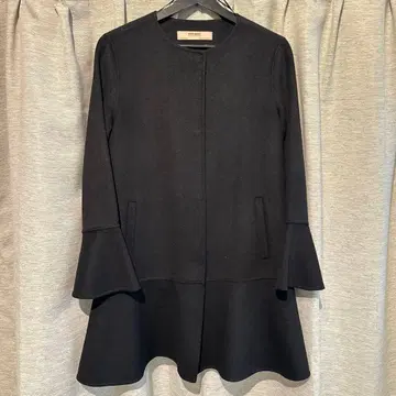 ZARA BASIC 울 혼방 프릴 코트