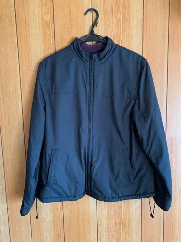 남성용 점퍼 리버서블 블랙 퍼플