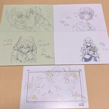 에반게리온 30주년 기념전 엽서 아야나미 레이 5종 세트