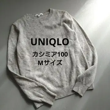 캐시미어 100% 유니클로 여성용 크루넥 스웨터 니트 M