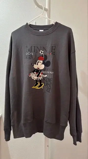 미니 마우스 그레이 맨투맨 디즈니 스토어