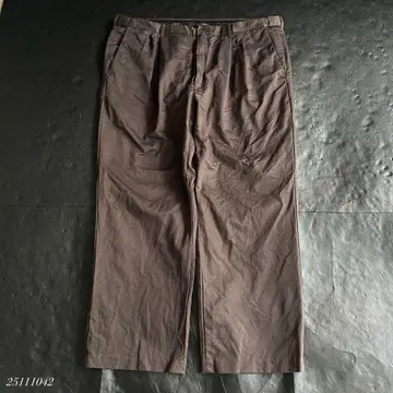 US 구제 의류 haggar 와이드 워크 팬츠 브라운 계열 투 턱