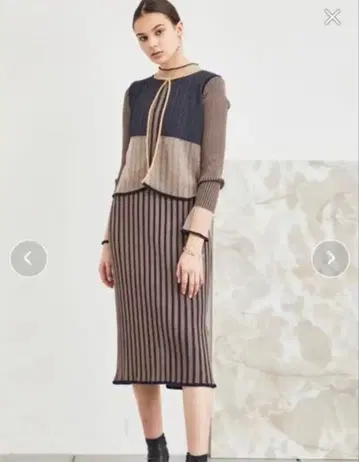 퍼블릭 도쿄 베스트 레이어 니트 원피스