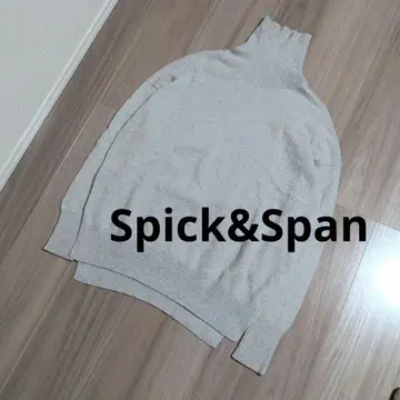 [ 새상품급 ] 스픽 앤 스팬 캐시미어 100% 터틀넥 니트 그레이