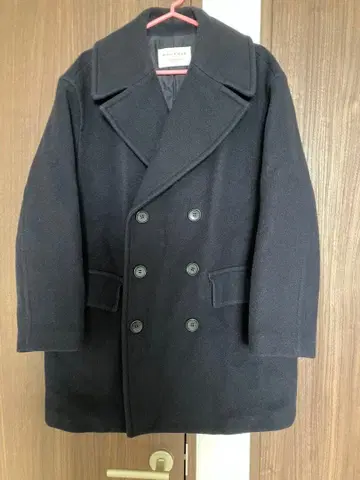 MACPHEE 네이비 울 피 코트