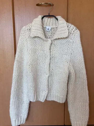 [ roku ] 울 로우 게이지 가디건