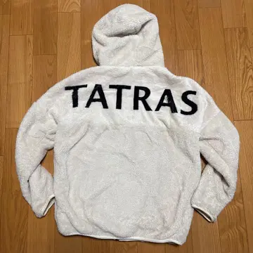 새상품급 TATRAS 타트라스 백 로고 보아 플리스 후드티