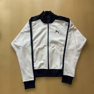 Puma 집업 맨투맨 아이보리/네이비