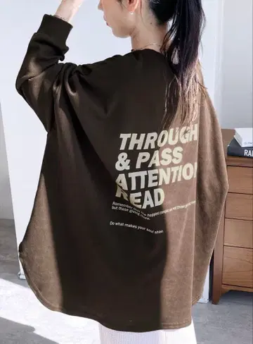 [ reca ] 앞뒤 로고 루즈핏 맨투맨