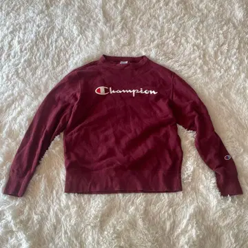 챔피언 남성용 트레이닝복 M 보르도 로고 자수 프린트 구제 의류