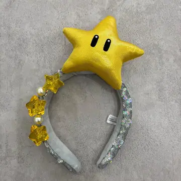 유니버셜 머리띠 스타 스팽글 별 마리오 루이지 쿠파 요시