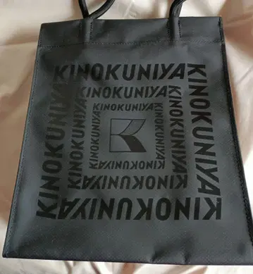 레어 키노쿠니야 로고 토트백 블랙