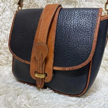 다니엘 앤 밥 숄더백 주름 가죽 블랙 숄더