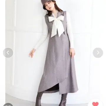 새상품 스나이델 슬리브리스 테일러드 롱 원피스