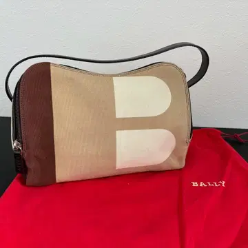 BALLY 숄더백 수납 가방 포함 캔버스 x 가죽