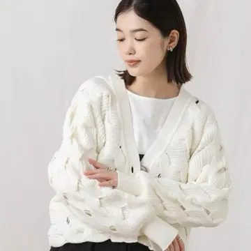 Torrazzo Donna 가디건 C혼 가로 케이블 V넥 가디건