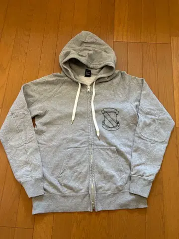 넘버나인 스탠다드기 엠블럼 후드티 더블 지퍼