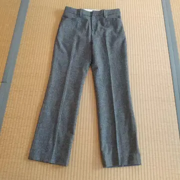 [ 미사용 ] J 프레스 그레이 헤링본 스트레이트 팬츠