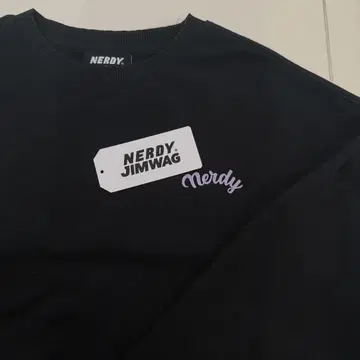 JIMWAG x NERDY Rakugaki 하프 스웨트 셔츠