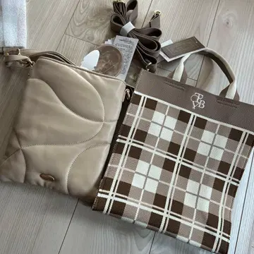 talby yumi 숄더백 새상품 완판템 토트백 체크