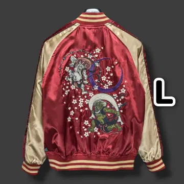 남성용 스카잔 풍신뇌신 자수 L 사이즈 7oz