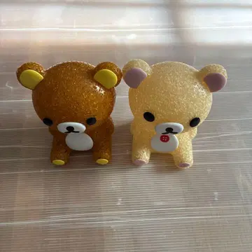 리락쿠마 곰 모양 피규어 2체 세트