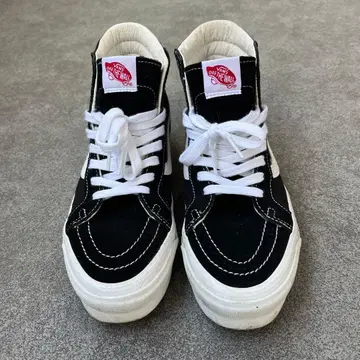 VANS VAULT 오리지널 스케이트 하이 블랙/화이트