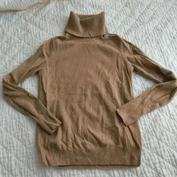 캐시미어 100% 유니클로 터틀넥 스웨터
