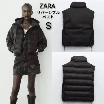 ZARA 워터 레펠런트 리버서블 크롭 베스트